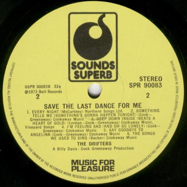 The Drifters - Save The Last Dance For Me | Sounds Superb (SPR 90083) - 4 The Drifters - Save The Last Dance For Me | Sounds Superb (SPR 90083) - 4