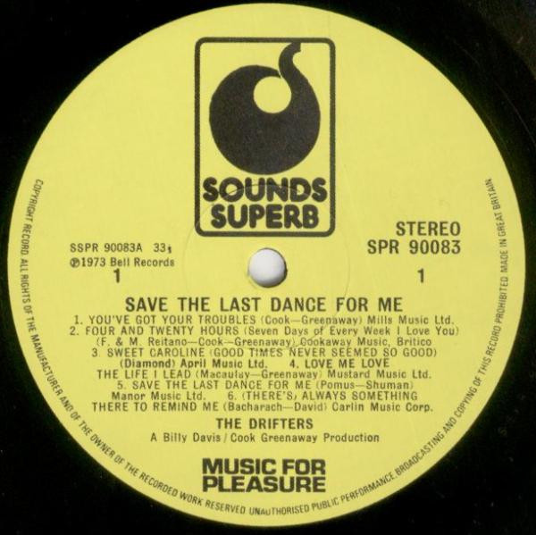 The Drifters - Save The Last Dance For Me | Sounds Superb (SPR 90083) - 3 The Drifters - Save The Last Dance For Me | Sounds Superb (SPR 90083) - 3