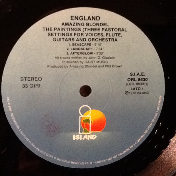 Amazing Blondel - England | Island Records (ORL 8630) - 4