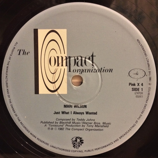 Mari Wilson - Just What I Always Wanted | The Compact Organization (PINK X4) - 3 Mari Wilson - Just What I Always Wanted | The Compact Organization (PINK X4) - 3