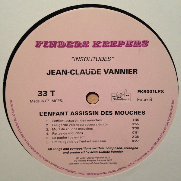 Jean-Claude Vannier - L'Enfant Assassin Des Mouches | Finders Keepers Records (FKR001LPX) - 4 Jean-Claude Vannier - L'Enfant Assassin Des Mouches | Finders Keepers Records (FKR001LPX) - 4