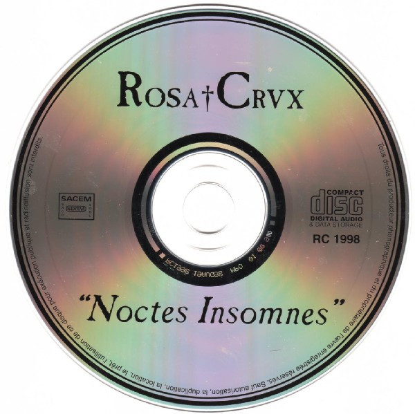 Rosa Crux - Noctes Insomnes | Rosa Crux Production (RC 1998) - 3 Rosa Crux - Noctes Insomnes | Rosa Crux Production (RC 1998) - 3