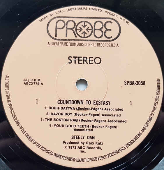 Steely Dan - Countdown To Ecstasy | Probe (SPBA-3058) - 3 Steely Dan - Countdown To Ecstasy | Probe (SPBA-3058) - 3