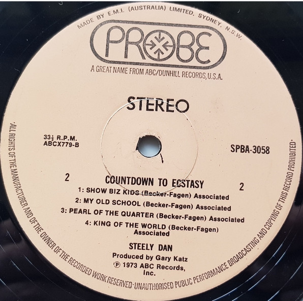 Steely Dan - Countdown To Ecstasy | Probe (SPBA-3058) - 4 Steely Dan - Countdown To Ecstasy | Probe (SPBA-3058) - 4