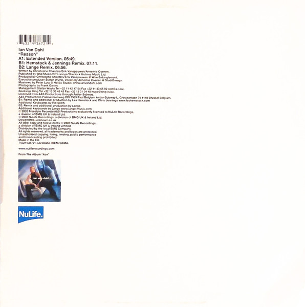 Ian Van Dahl - Reason | NuLife (74321938721) - 2 Ian Van Dahl - Reason | NuLife (74321938721) - 2
