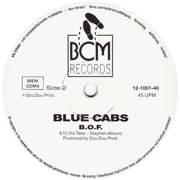 Blue Cabs - You Can Do It Rap | BCM Records (B.C. 12-1001-40) - 3 Blue Cabs - You Can Do It Rap | BCM Records (B.C. 12-1001-40) - 3