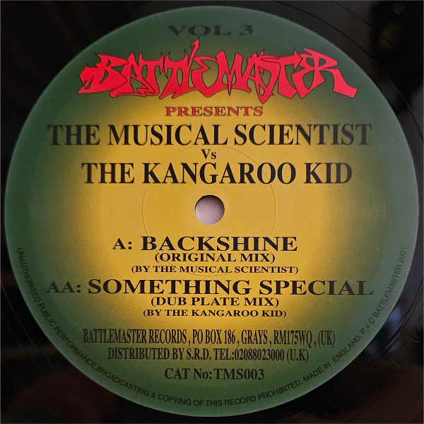 The Musical Scientist / Kangaroo Kid - Backshine / Something Special | Battlemaster Records (TMS003)