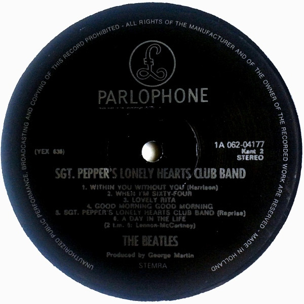 The Beatles - Sgt. Pepper's Lonely Hearts Club Band | Parlophone (1A 062-04177) - 4
