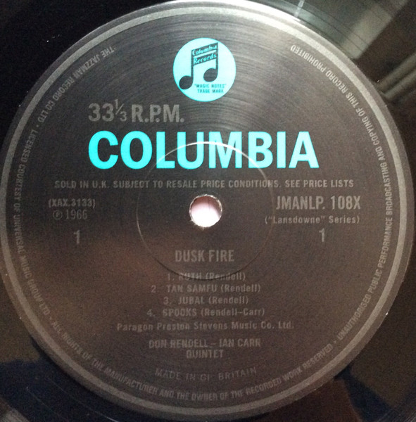The Don Rendell / Ian Carr Quintet - Dusk Fire | Jazzman (JMANLP 108X) - 3 The Don Rendell / Ian Carr Quintet - Dusk Fire | Jazzman (JMANLP 108X) - 3