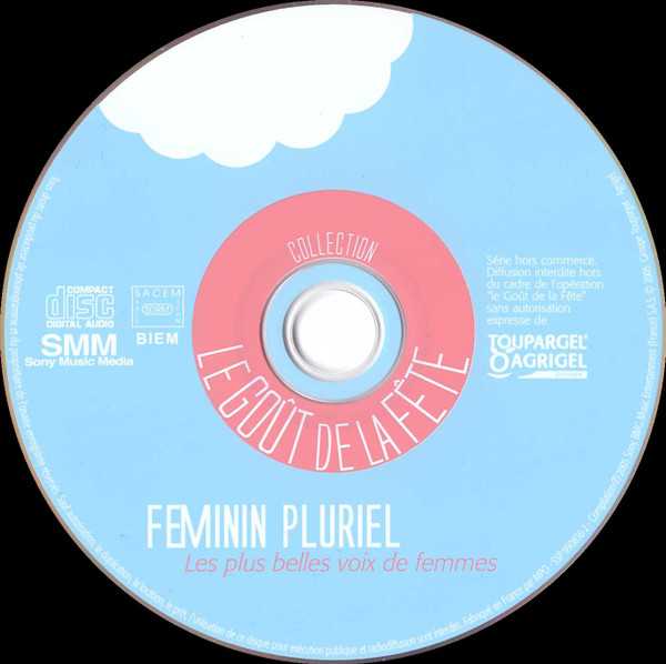 Various - Féminin Pluriel - Les Plus Belles Voix De Femmes | Groupe Toupargel Agrigel (SSP 990836-2) - 3