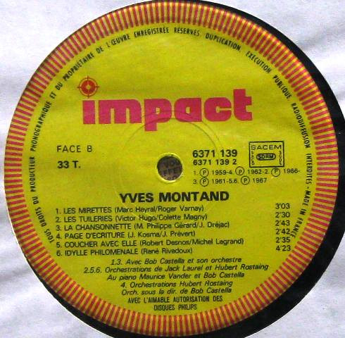 Yves Montand - Yves Montand | Impact (6371 139) - 3