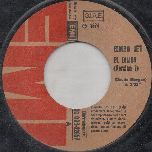 Bimbo Jet - El Bimbo | EMI (3C 006-12957) - 3