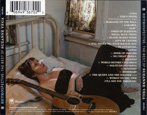 Suzanne Vega - Retrospective: The Best Of Suzanne Vega CD | A&M Records (493 670-2) - 2 Suzanne Vega - Retrospective: The Best Of Suzanne Vega CD | A&M Records (493 670-2) - 2