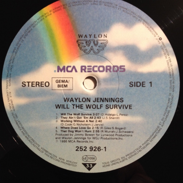 Waylon Jennings - Will The Wolf Survive | MCA Records (252 926-1) - 3 Waylon Jennings - Will The Wolf Survive | MCA Records (252 926-1) - 3