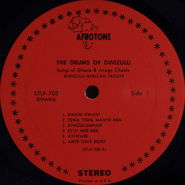 Dinizulu African Troupe - The Drums Of Dinizulu | Afrotone (STLP-700) - 3 Dinizulu African Troupe - The Drums Of Dinizulu | Afrotone (STLP-700) - 3
