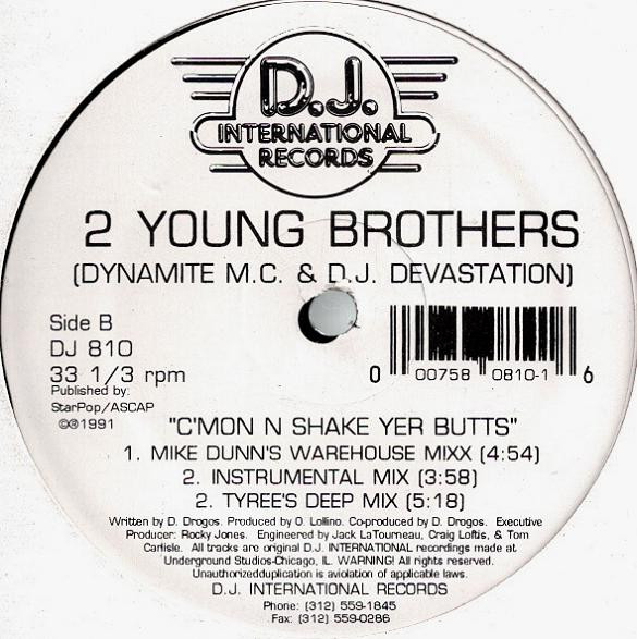 2 Young Brothers - C'mon N Shake Yer Butts | D.J. International Records (DJ 810) - main 2 Young Brothers - C'mon N Shake Yer Butts | D.J. International Records (DJ 810) - main