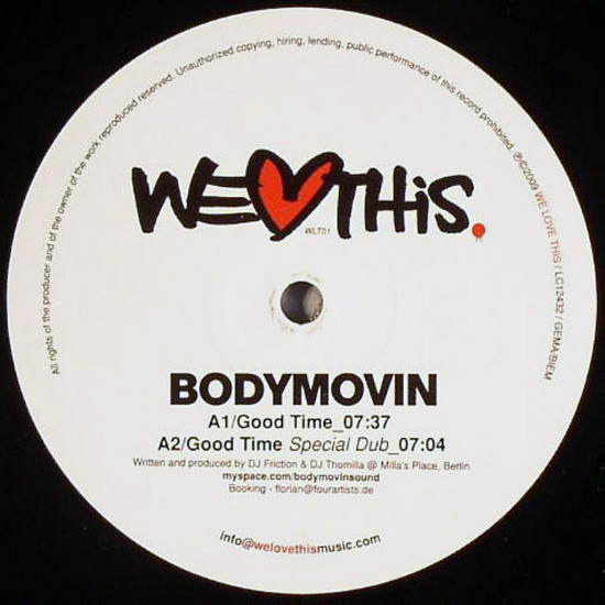 Bodymovin - Good Time | We Love This (WLT01) - main