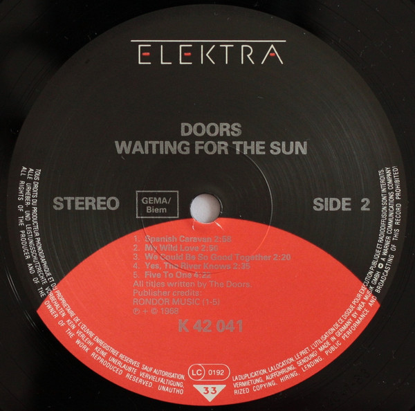 The Doors - Waiting For The Sun | Elektra (42 041) - 4