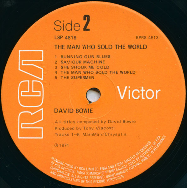 David Bowie - The Man Who Sold The World | RCA Victor (LSP-4816) - 4