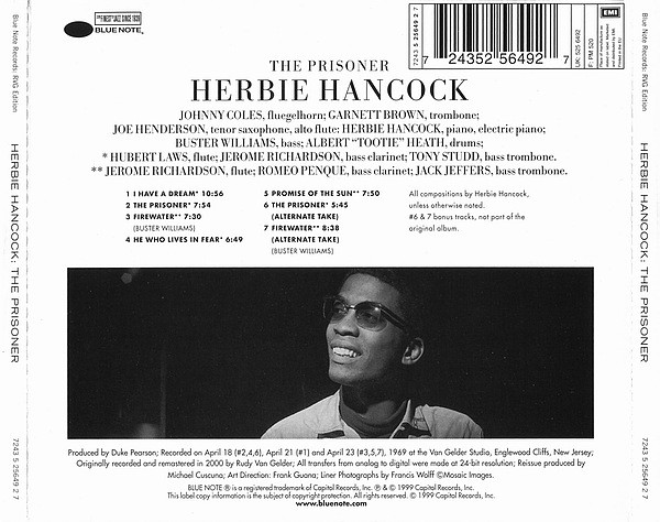 Herbie Hancock - The Prisoner | Blue Note (7243 5 25649 2 7) - 2