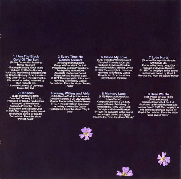 Minnie Riperton - Les Fleurs (The Minnie Riperton Anthology) | Stateside (7243 5 35127 2 9) - 4 Minnie Riperton - Les Fleurs (The Minnie Riperton Anthology) | Stateside (7243 5 35127 2 9) - 4