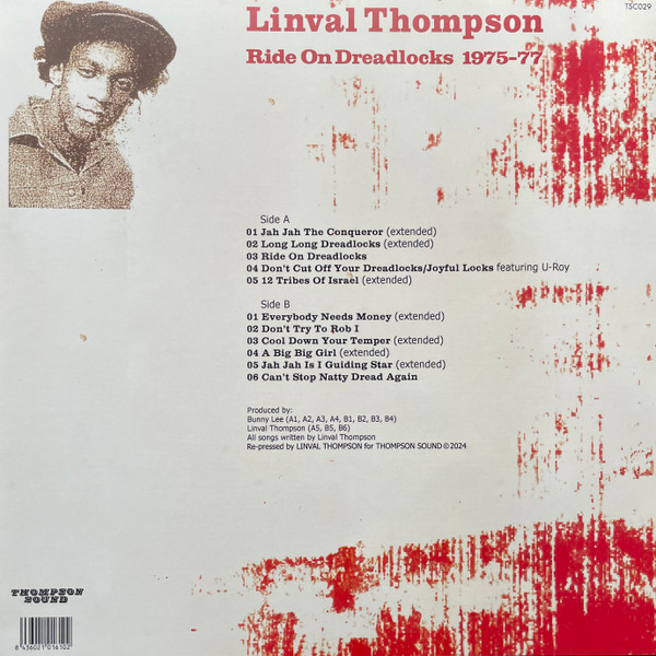 Linval Thompson - Ride On Dreadlocks 1975-77 | Thompson Sound Cantabria (TSC029) - 2 Linval Thompson - Ride On Dreadlocks 1975-77 | Thompson Sound Cantabria (TSC029) - 2