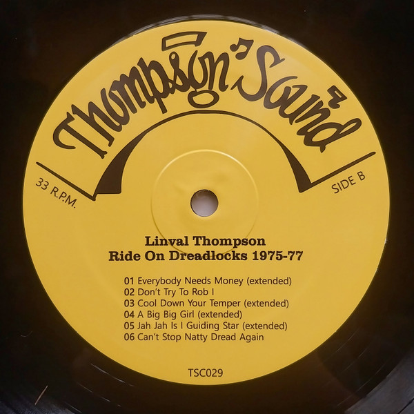 Linval Thompson - Ride On Dreadlocks 1975-77 | Thompson Sound Cantabria (TSC029) - 4 Linval Thompson - Ride On Dreadlocks 1975-77 | Thompson Sound Cantabria (TSC029) - 4