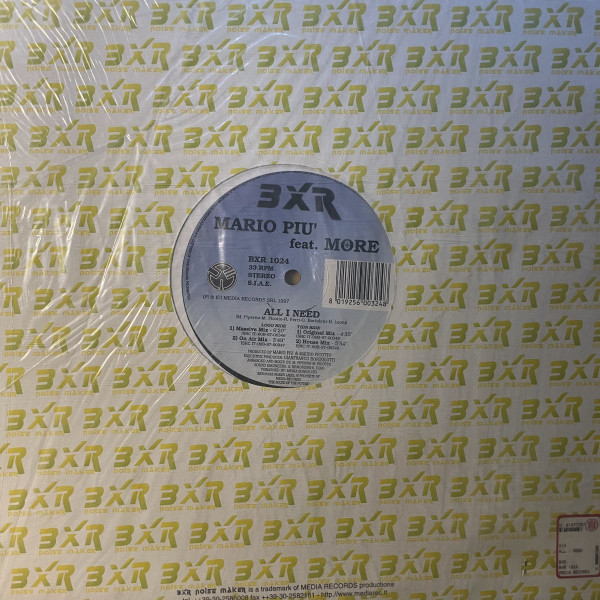 Mario Più Feat. More - All I Need | BXR (BXR 1024) - 2