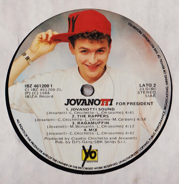 Jovanotti - Jovanotti For President | Ibiza Records (IBZ 461200 1) - 3 Jovanotti - Jovanotti For President | Ibiza Records (IBZ 461200 1) - 3