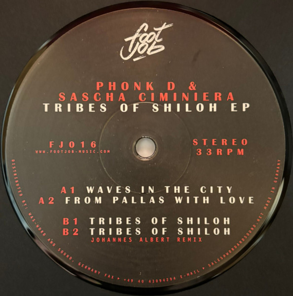 Phonk D & Sascha Ciminiera - Tribes Of Shiloh EP | Footjob (FJ016) - main
