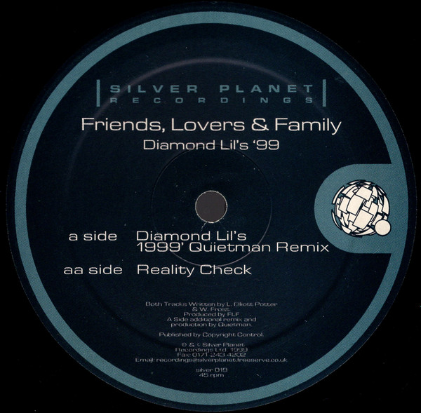 Friends, Lovers & Family - Diamond Lil's '99 | Silver Planet Recordings (silver019) - main