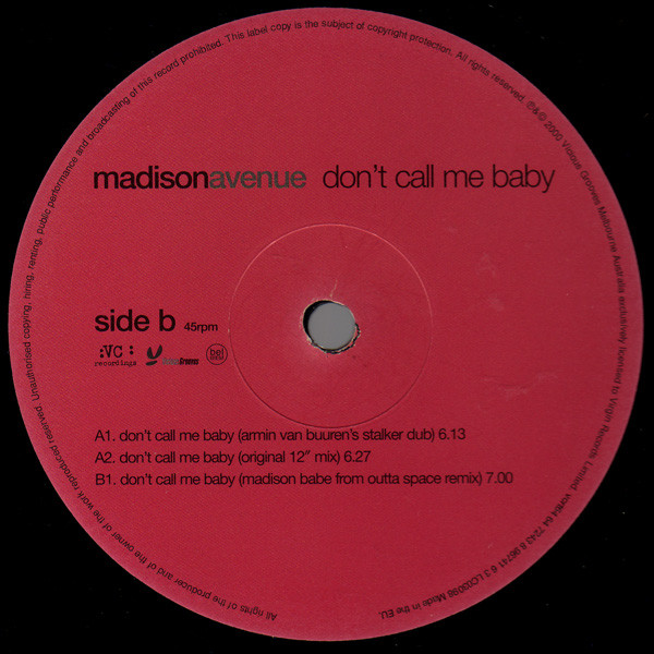 Don't Call Me Baby