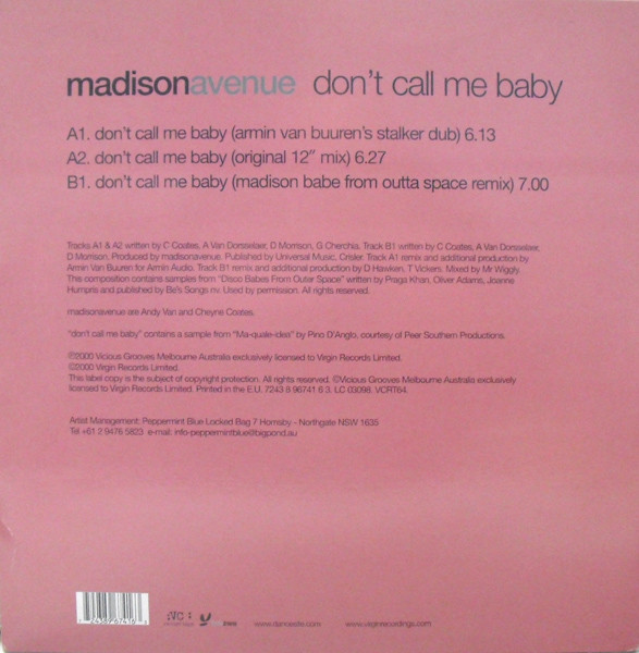 Don't Call Me Baby