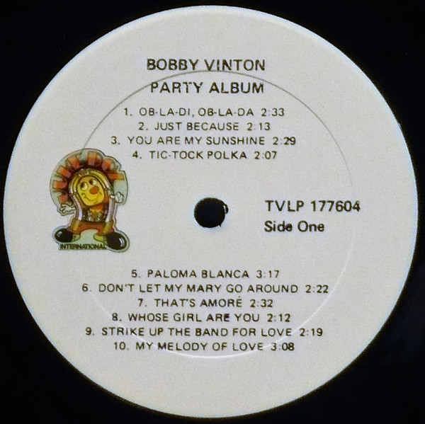 Bobby Vinton - Party Music | Juke Box International (TVLP 177604) - 3