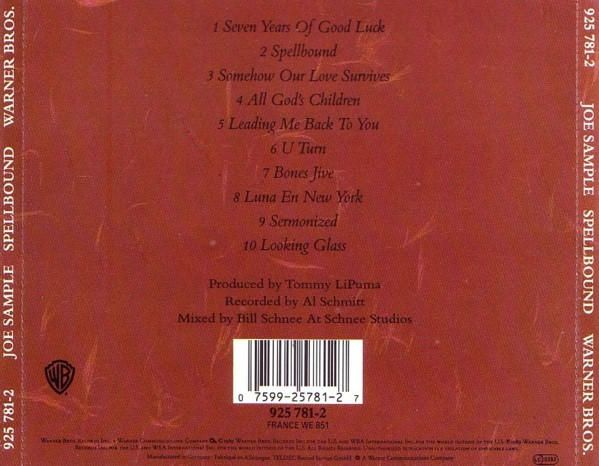 Joe Sample - Spellbound | Warner Bros. Records (925 781-2) - 2