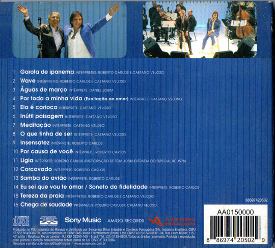 Roberto Carlos E Caetano Veloso - E A Música De Tom Jobim | Sony Music (88697420502) - 2