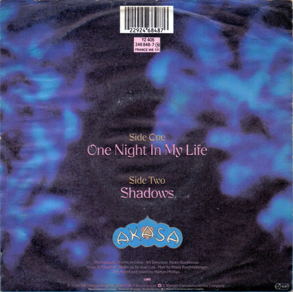 Akasa - One Night In My Life | WEA (YZ405) - 2