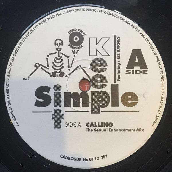 Keep It Simple - Calling | Dead On It Records (GT12287) - main