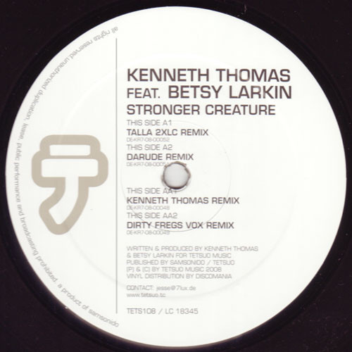 Kenneth Thomas Feat. Betsie Larkin - Stronger Creature | Tetsuo (TETS108) - main