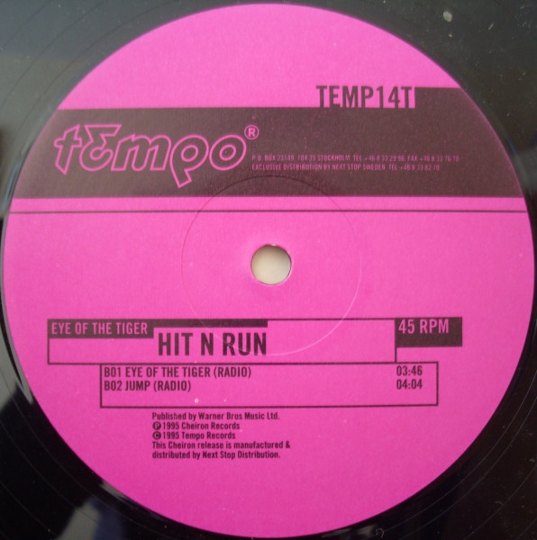 Hit 'N' Run - Eye Of The Tiger | Tempo Records (TEMP14T) - main