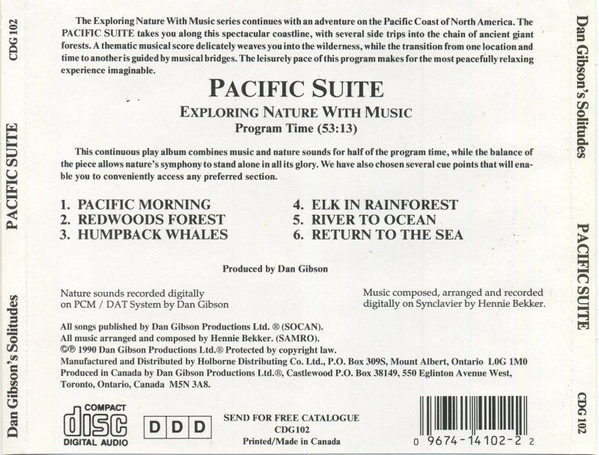 Dan Gibson - Pacific Suite | Dan Gibson Productions Ltd. (CDG 102) - 2