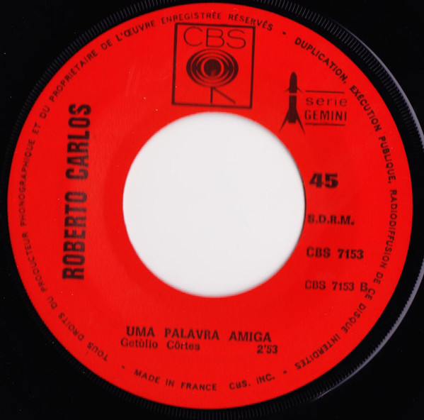 Roberto Carlos - Jesus Cristo / Una Palavra Amiga | CBS (7153) - 4