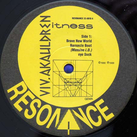 Viv Akauldren - Witness | Resonance (RESONANCE 33-8818) - 3 Viv Akauldren - Witness | Resonance (RESONANCE 33-8818) - 3