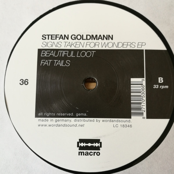 Stefan Goldmann - Signs Taken For Wonders EP | Macro (MACRO M36) - 2 Stefan Goldmann - Signs Taken For Wonders EP | Macro (MACRO M36) - 2