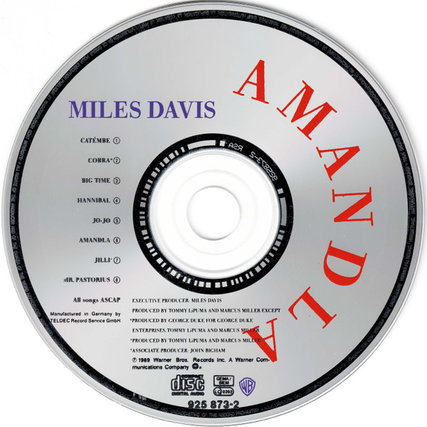 Miles Davis - Amandla | Warner Bros. Records (925 873-2) - 3