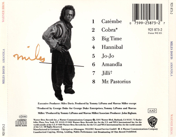 Miles Davis - Amandla | Warner Bros. Records (925 873-2) - 2