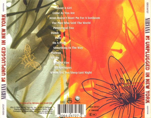 Nirvana - MTV Unplugged In New York | Geffen Records (GED 24727) - 2