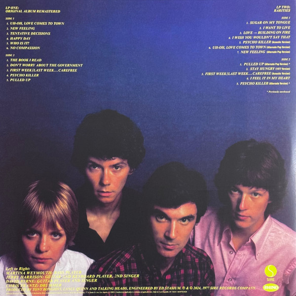 Talking Heads - Talking Heads: 77 | Rhino Records (R1 728452) - 4 Talking Heads - Talking Heads: 77 | Rhino Records (R1 728452) - 4
