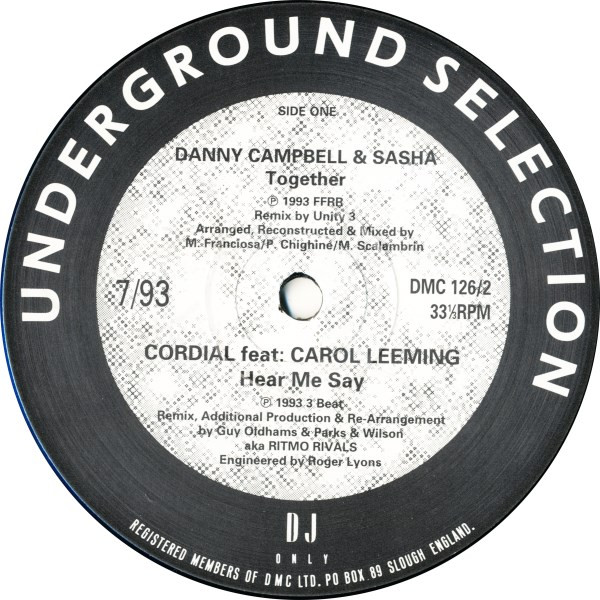 Various - Underground Selection 7/93 | DMC (DMC 126/2) - 2