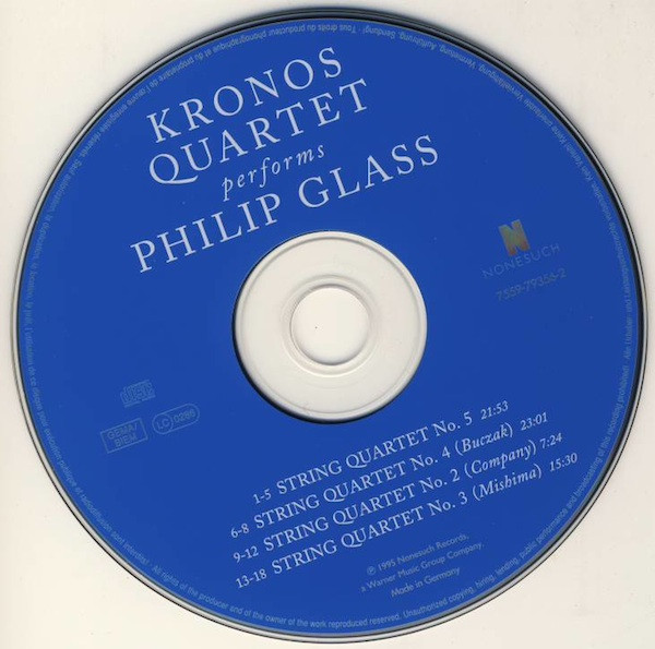 Kronos Quartet Performs Philip Glass - Kronos Quartet Performs Philip Glass | Nonesuch (7559-79356-2) - 3